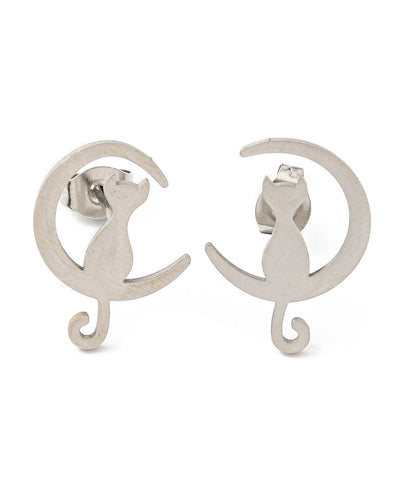 Orecchini luna gatto LAMÙ