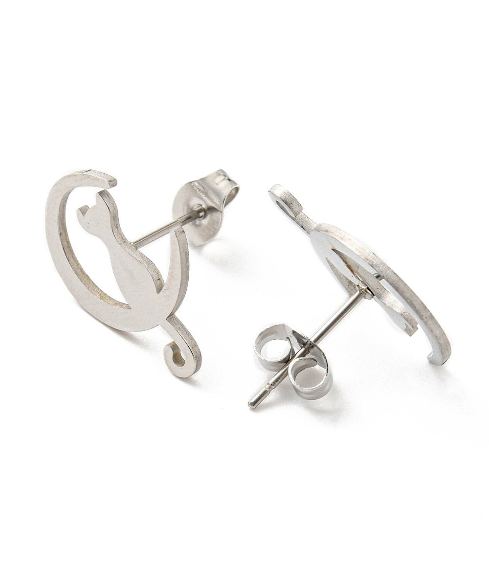 Orecchini luna gatto LAMÙ