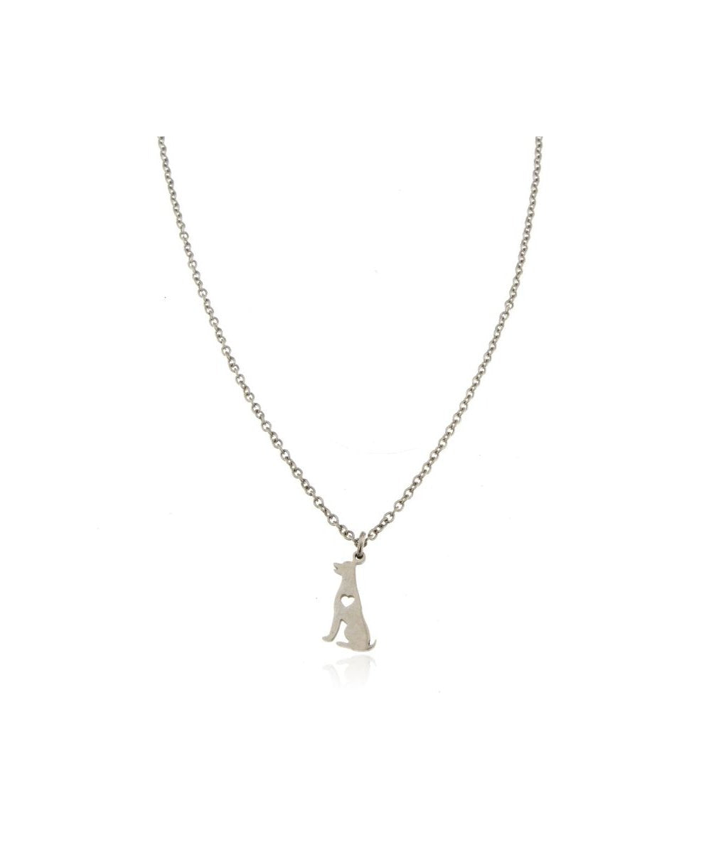 Collana pendente cane cuore LAMÙ