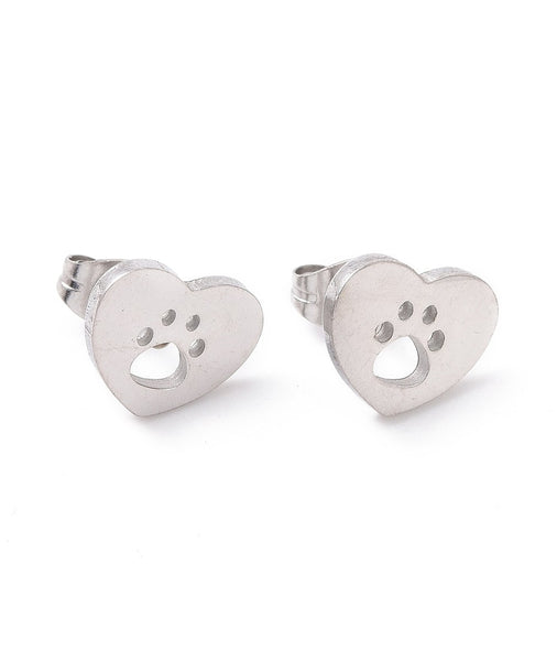 Orecchini cuore zampa LAMÙ