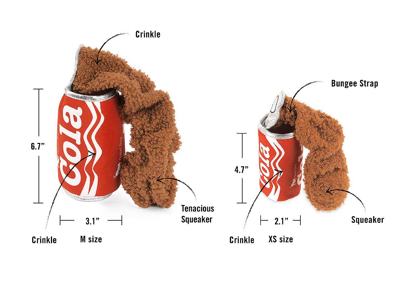 P.L.A.Y. Snack Attack Good Boy Cola - Gioco per Cani a Forma di Lattina di Soda